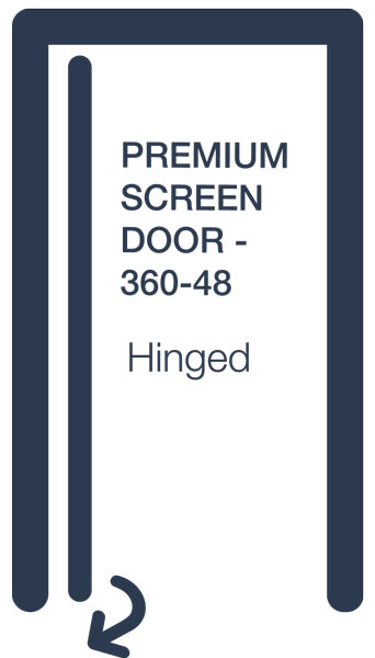 360 48 Hinged Screen Door Larson Storm Doors